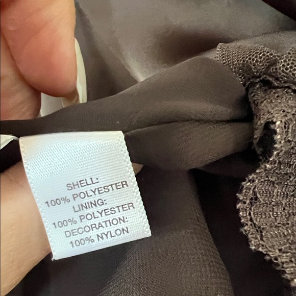 LOFT Brown Lace Trim Camisole - Picture 6 of 6